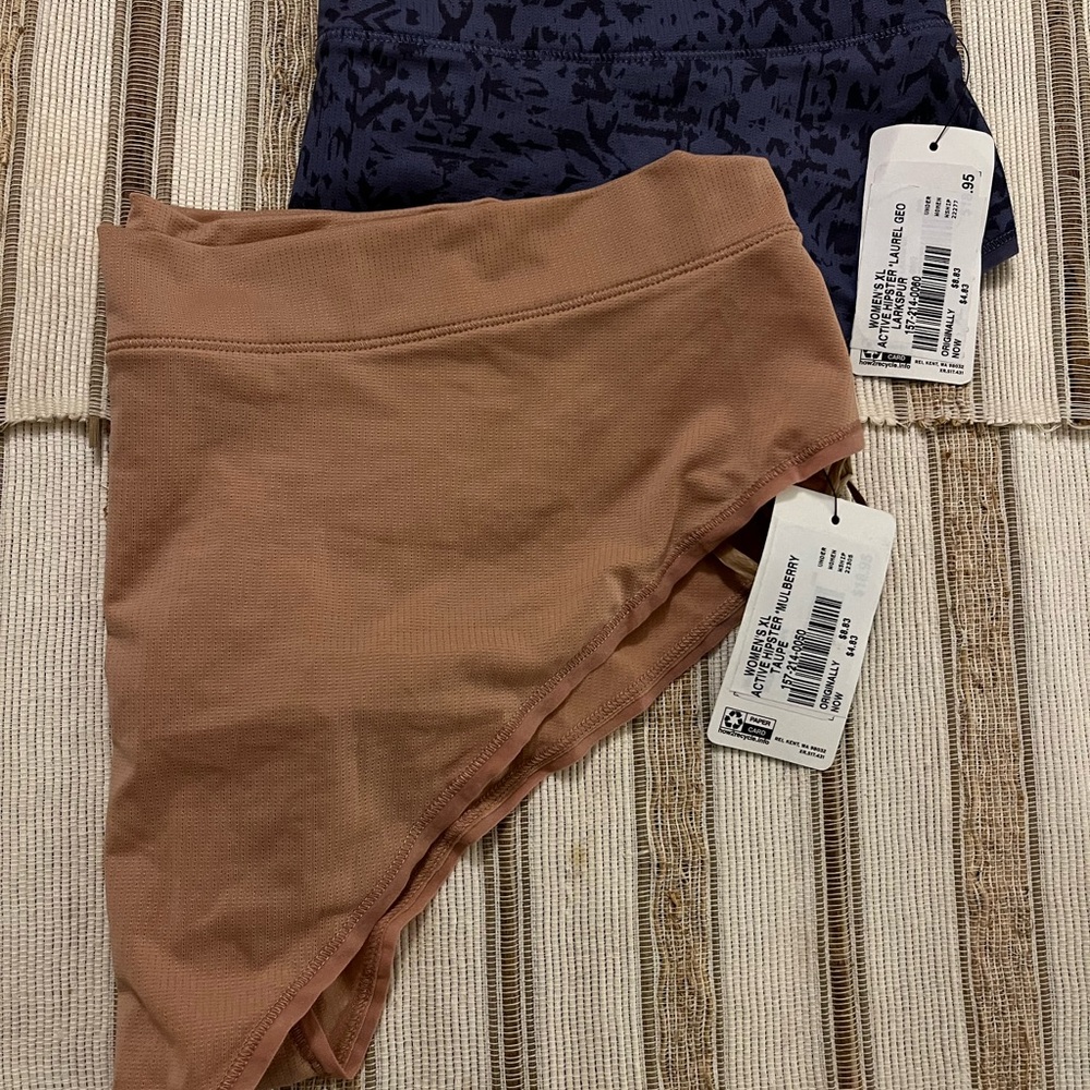 Stylish Tan and Blue hipster XL undies REI